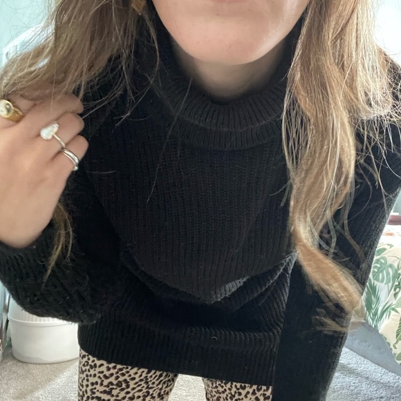 Black Turtle Neck Sweater - Picture 5 of 7